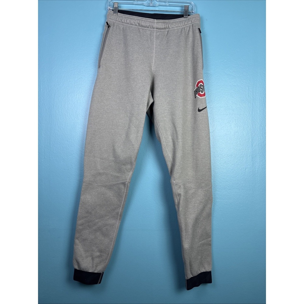 Nike Ohio State Buckeyes Small Tech Fit Joggers Gray Football College